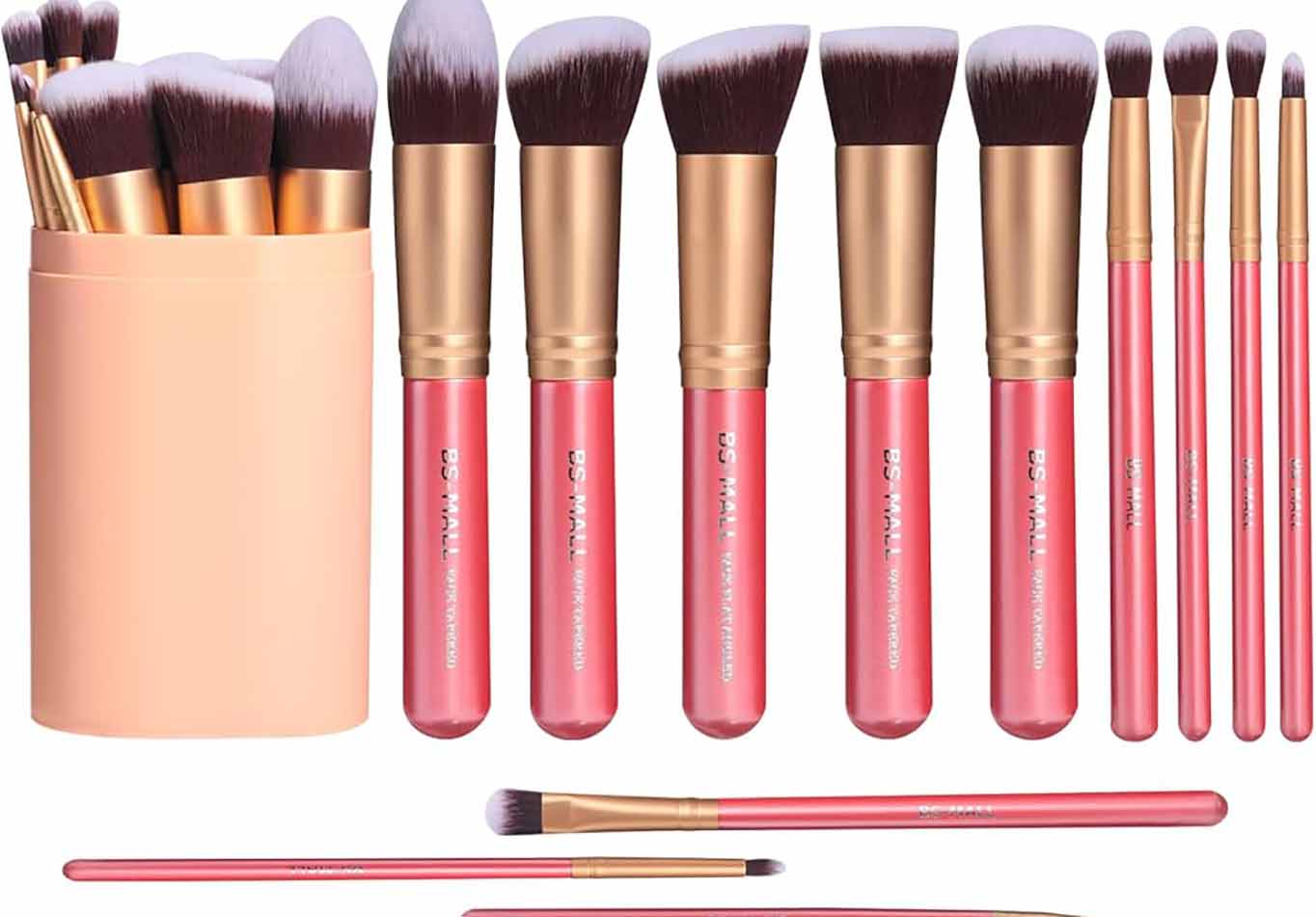 My Favorite Makeup Brushes: BS-MALL 14-Piece Rose Gold Brush Set Review