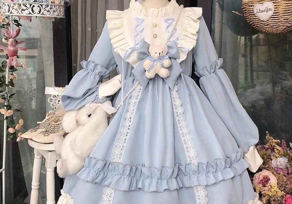 Exploring Lolita Style: The Romantic Charm of the Girls Lolita Princess Dress Kawaii Long Sleeve Chiffon Skirt